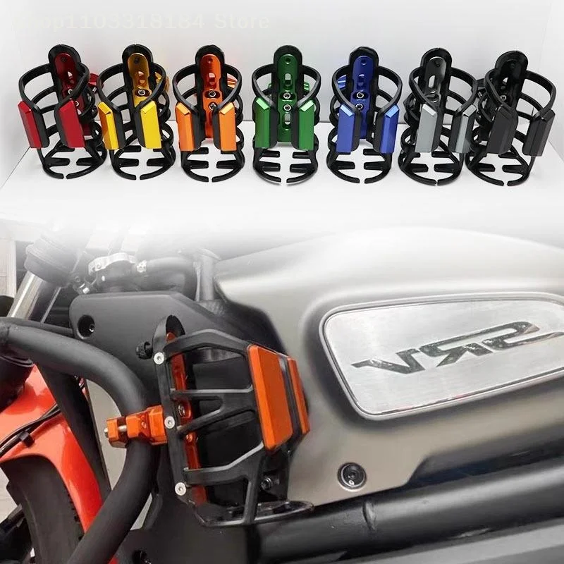 

Motorcycle Upgrade with Water Bottle Holder Bumper Accessory; Personalised Hydration Accessory for Motorbike Bumper