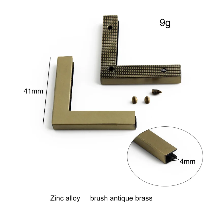 4/10/20PCS Leather Bag Metal Corner Protector Clips Suitable for Handbags Crossbody Bags and DIY Wallet Making