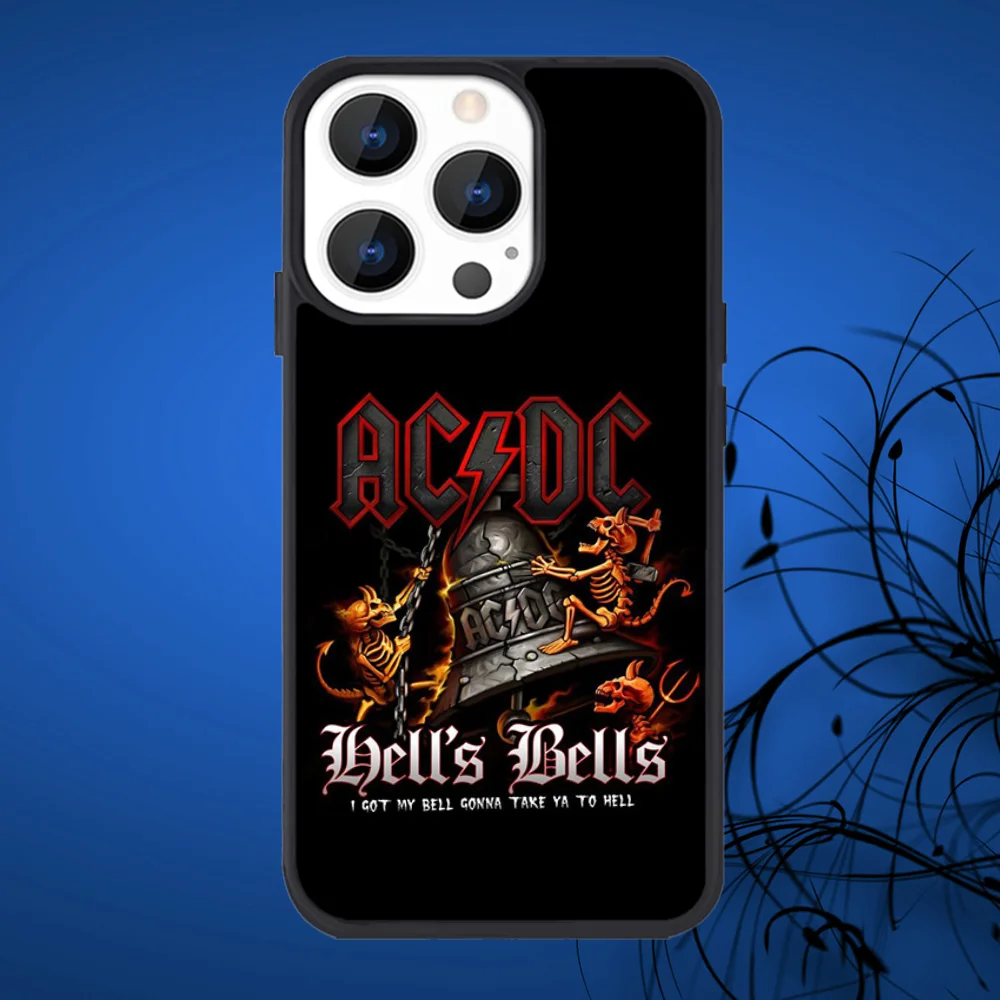 Cool Design A-acdc-S Art Phone Case For iPhone 15,14,13,12,11,Plus,Pro,Max Mini Magsafe Magnetic Wireless Charging