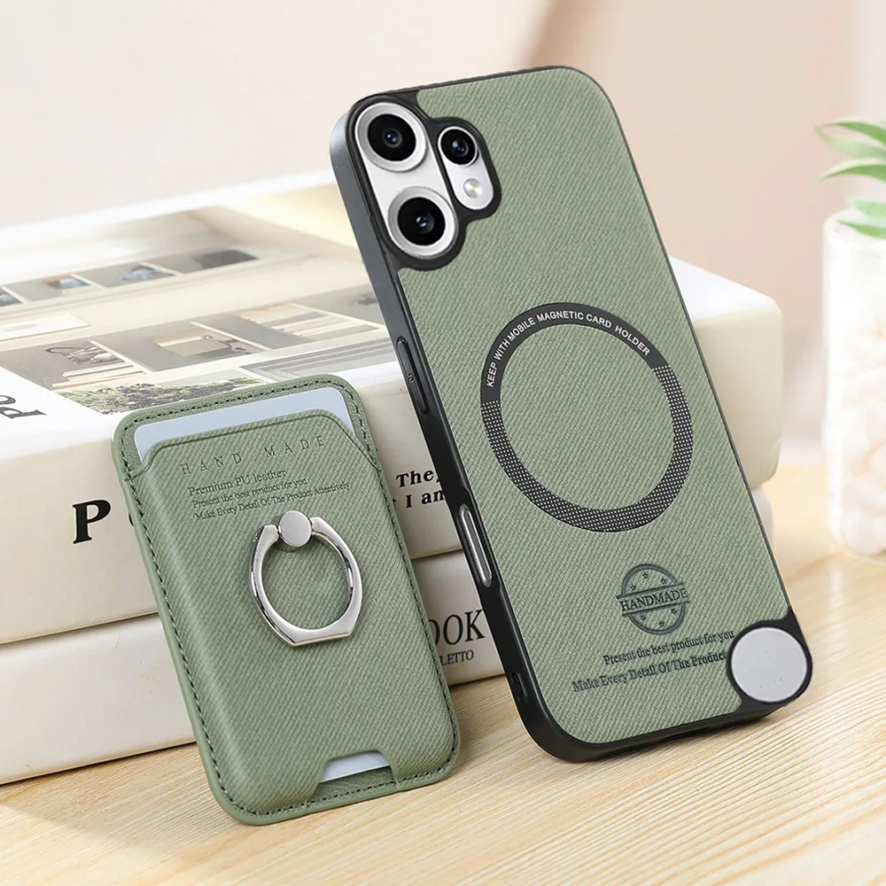 For Nothing CMF Phone 2 Pro 5G Luxury Case 2 IN 1 Detachable Magnetic Card Leather Back Panel Nothing CMF Phone2 Pro Ring Cover