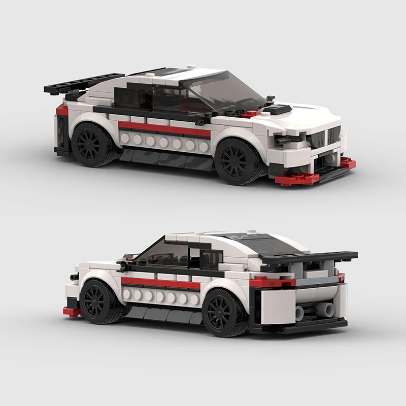 

Hot MOC M2 Speed City Car Champion Racer Classic Supercar Building Blocks Brick Racing Model Technique Creative Garage Kid Toys