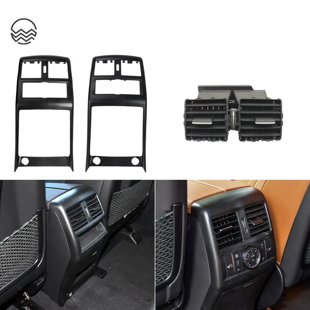 Rear Center Console Air Conditioning Ventilation Grille Air Outlet Frame Fit Repair KitFor Mercedes Benz W166 W292 ML GLE GLS