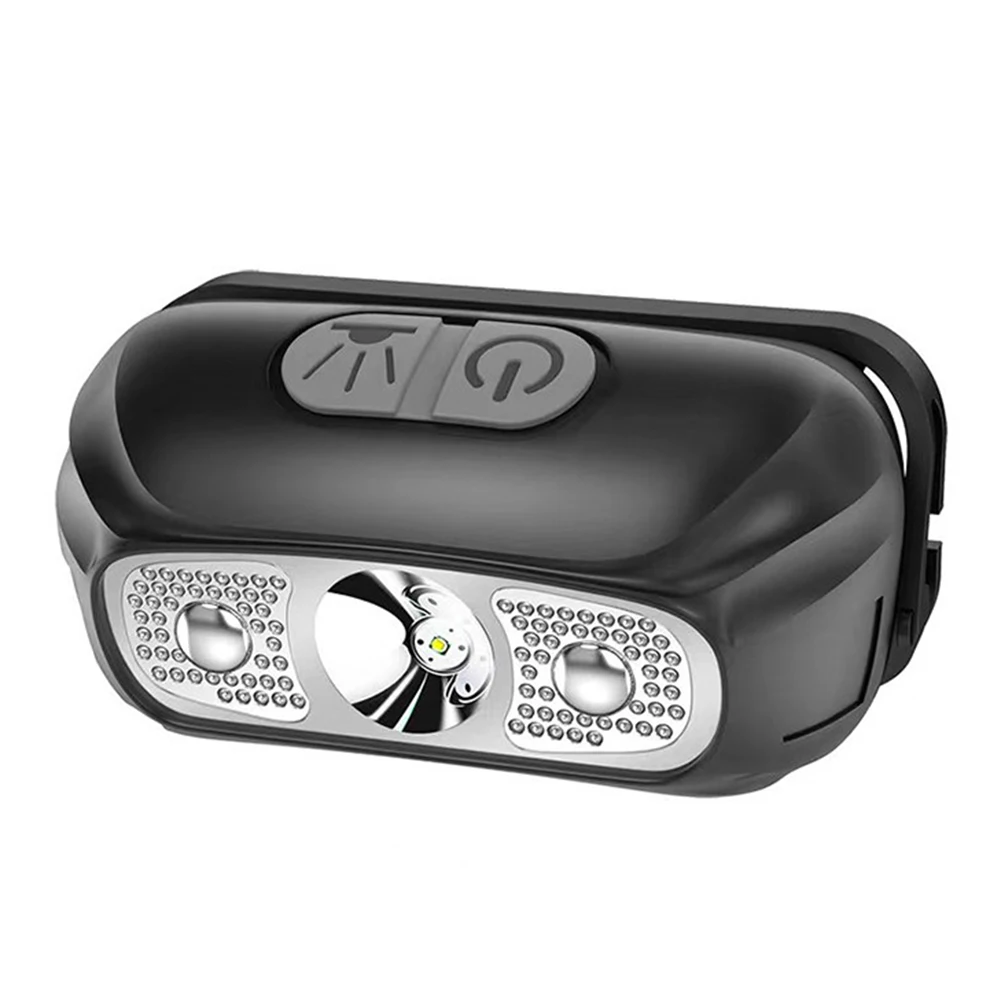 Emergency Head Flashlight Motion Sensor LED Forehead Flashlight IPX4 Waterproof 300 Lumen for Outdoor Fishing Camping Hiking