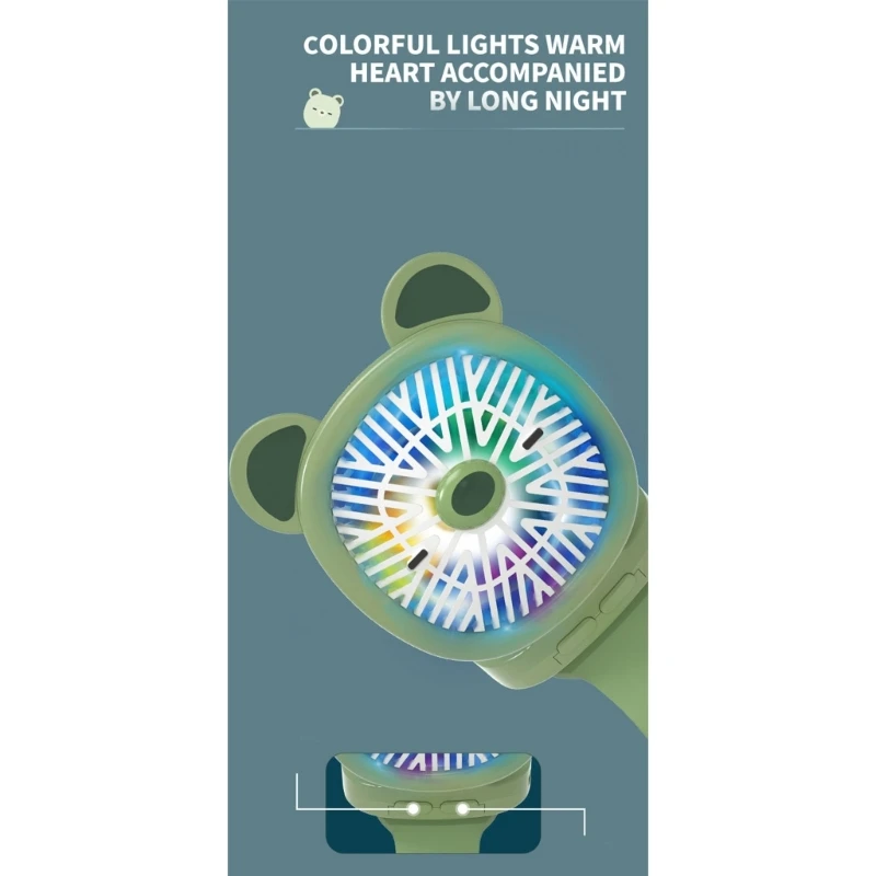 Складные ручные вентиляторы для часов с героями мультфильмов, USB-зарядка, детские наручные носимые вентиляторы для подростков,