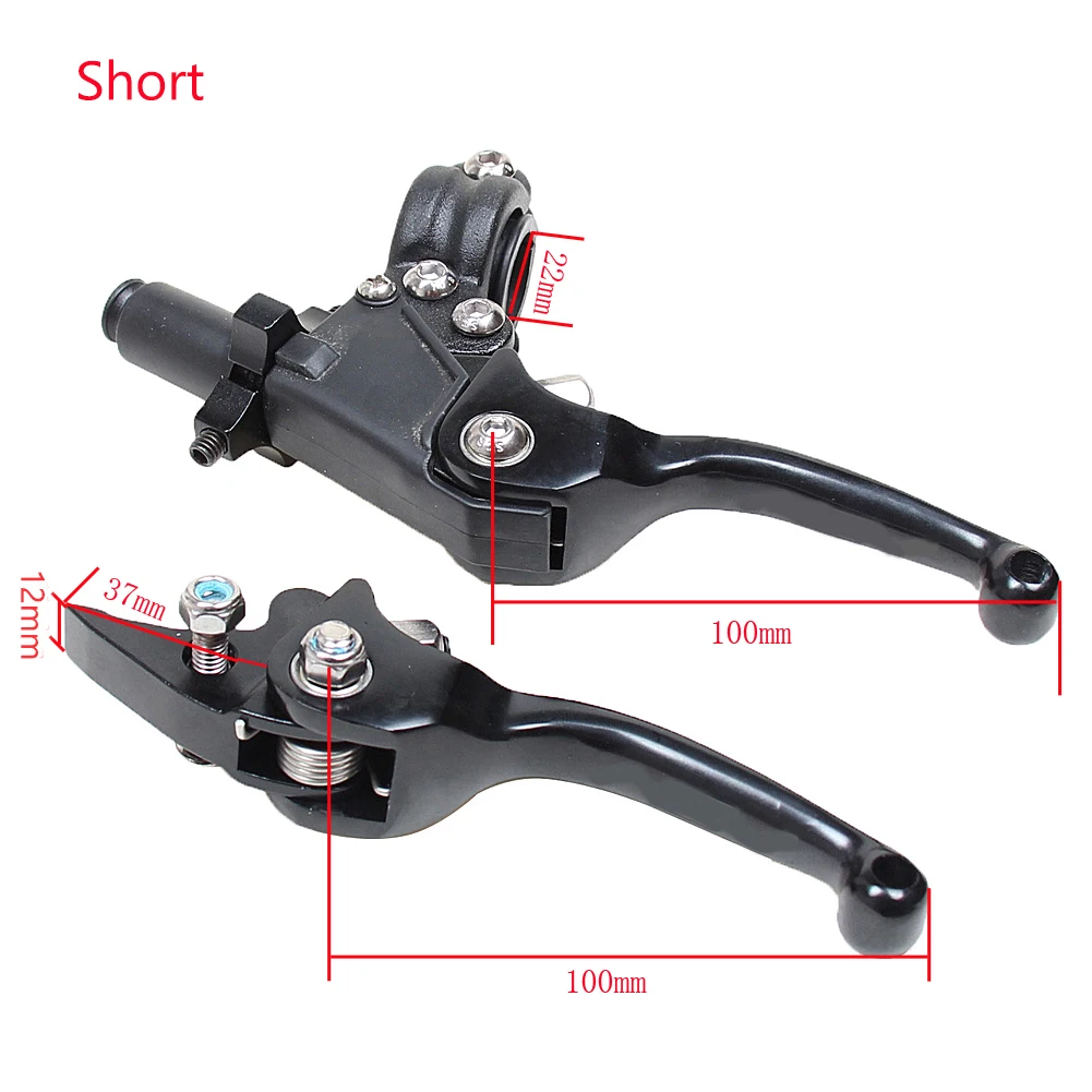 Motorcycle Folding Brake Clutch Lever With Front Pump For CRF KLX YZF RMZ Dirt Bike 100 130mm Hydraulic Master Cylinder Levers