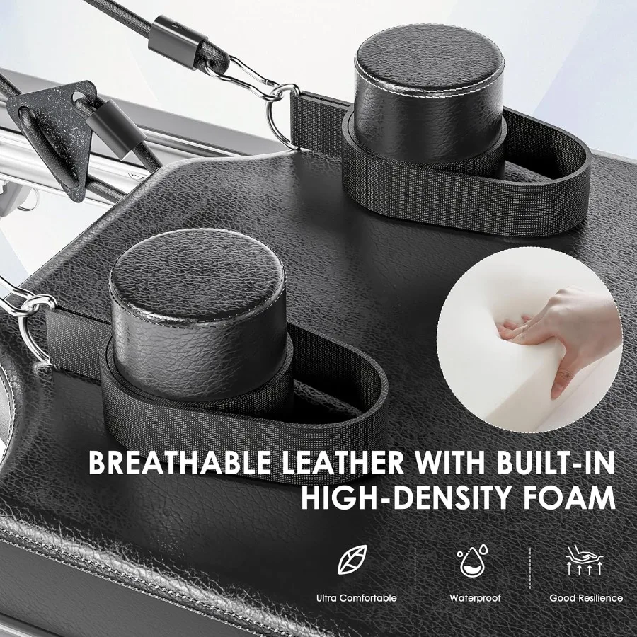 折りたたみ式ピラティス・リフォーマー・マシン、スプリング抵抗付き、全身ホームワークアウト用、調節可能なフィットネス機器、ブラック、Supp