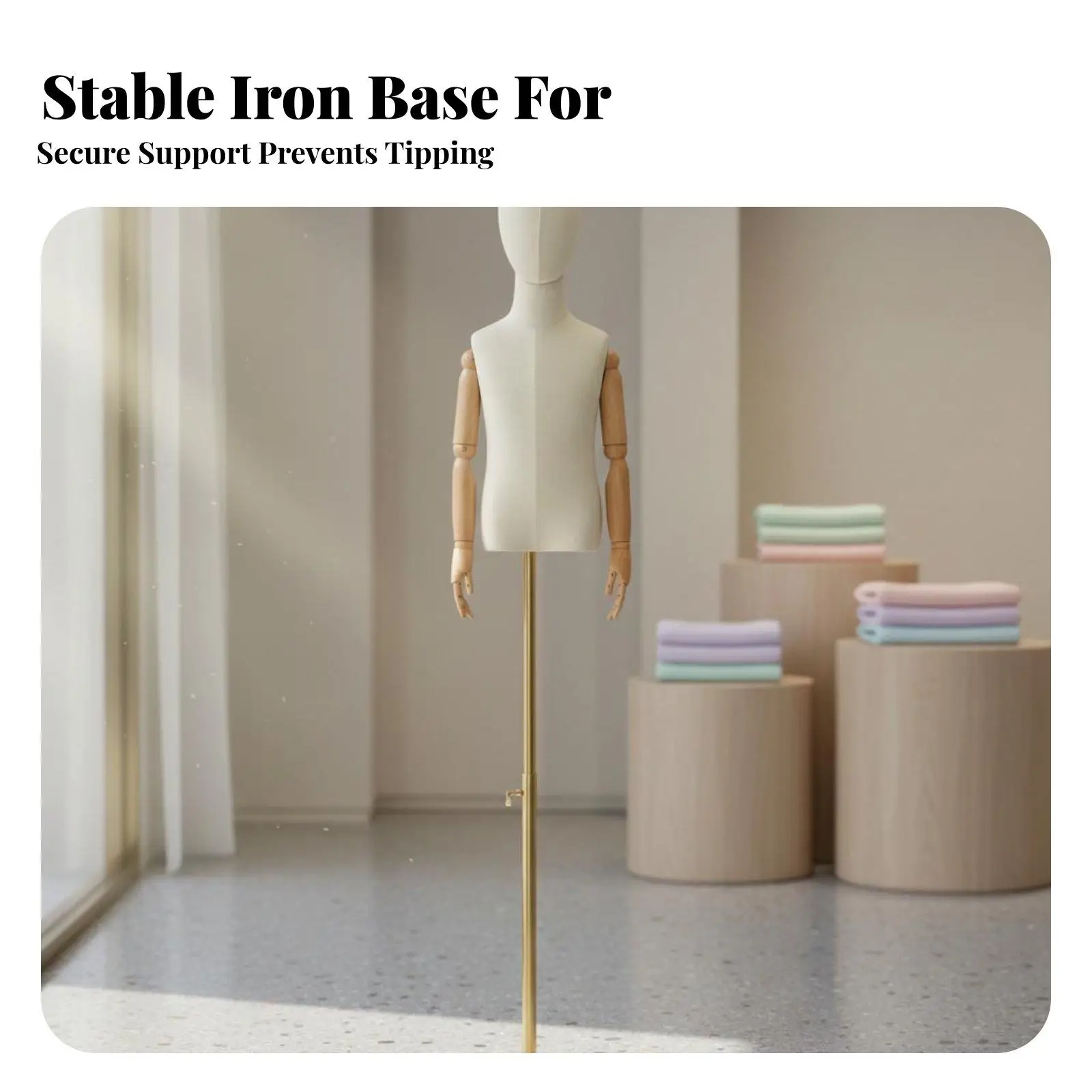 Child Mannequin Childrens Clothing Display Form Adjustable Height Kids Clothing Form for Boutique