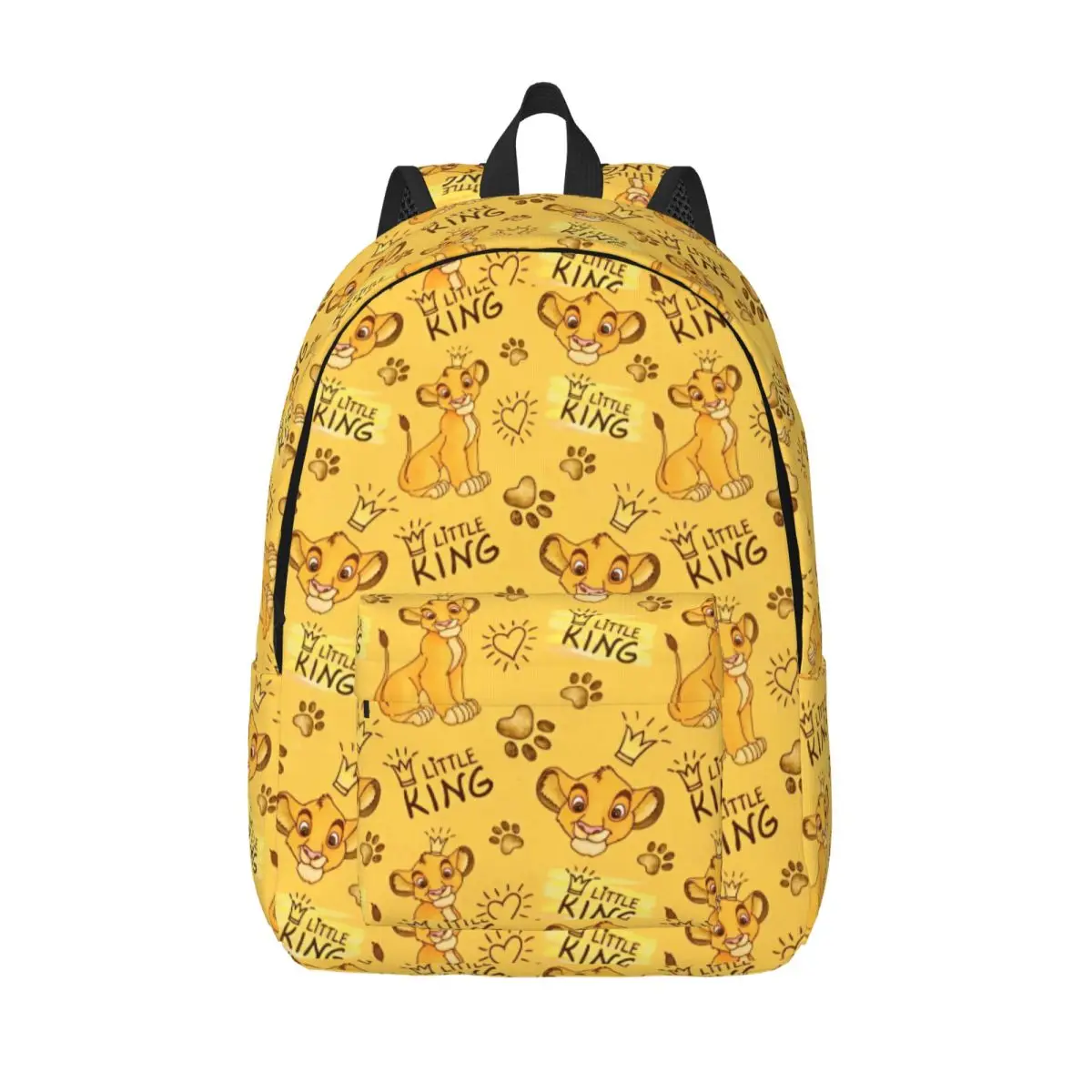 Ransel Lion King Simba Ransel Luar Ruangan Tas Sekolah Pakaian Jalanan Wanita Ransel Cetak Warna-warni