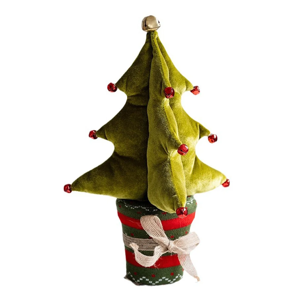 

Tiny Touch of Joy The Cute and Compact 34CM Flannel Christmas Tree Perfectly Fits into Any Decorative Setting This Season