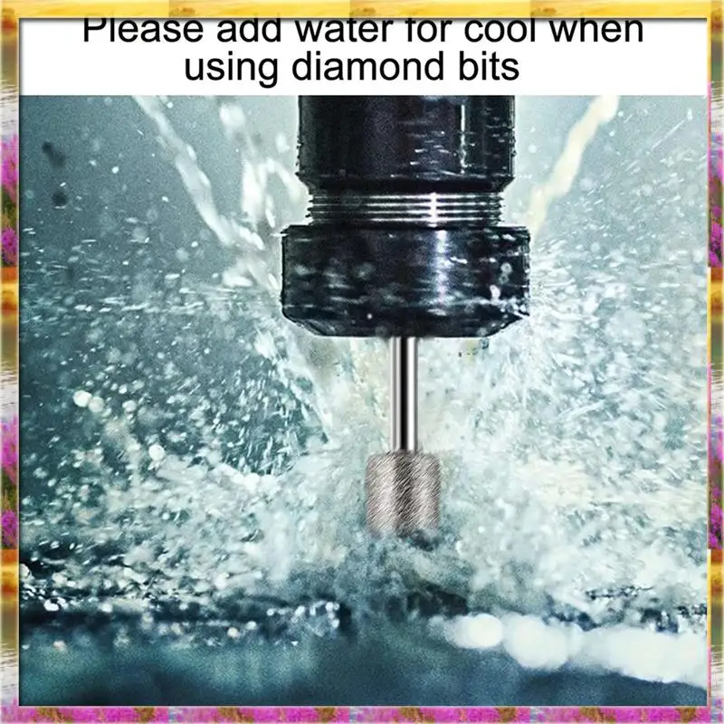 Set Ukiran Batu, 48 Buah Mata Bor Berlian Untuk Batu, Kaca, Keramik, Alat Putar Dremel (4Mm 5Mm 6Mm 8Mm 10Mm 12Mm)