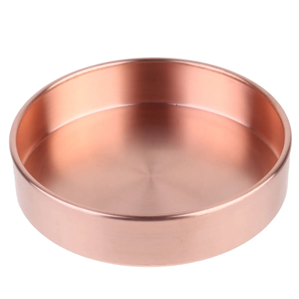 

14Cm Round Pure Copper Jewelry Tray Organizer Desktop Decorative Storage Dish for Rings Necklaces Earrings Bracelets Wedding