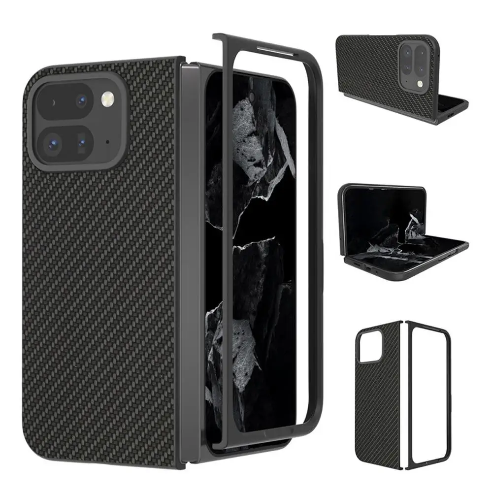 FOR Google Pixel 9pro Fold Phone Case Carbon Fiber Leather Fall Case Fold2 Phone Case FOR Google Pixel 9pro Fold Phone Case