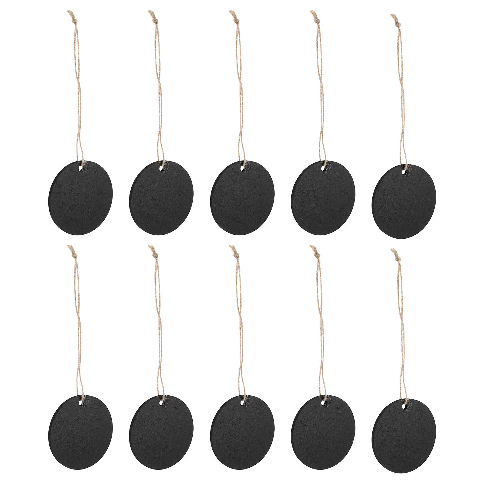 10pcs Mini Wooden Chalkboard Two-Sided Hanging Blackboard With Rope For Wedding Party Home Decoration Diy Message Board Sign