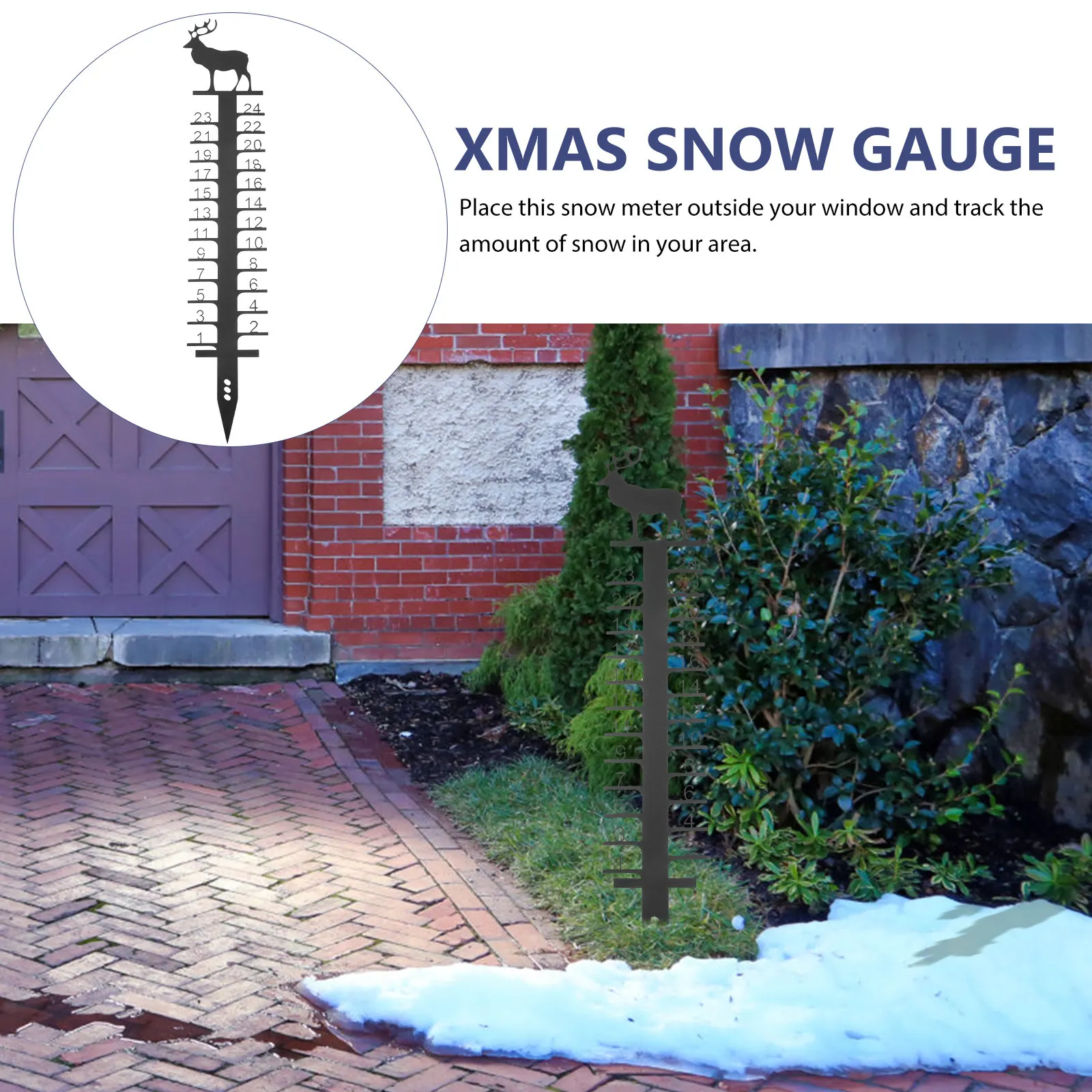 Medidor de Neve de Metal para - Woodworking Xmas Decorations avaliação e preço