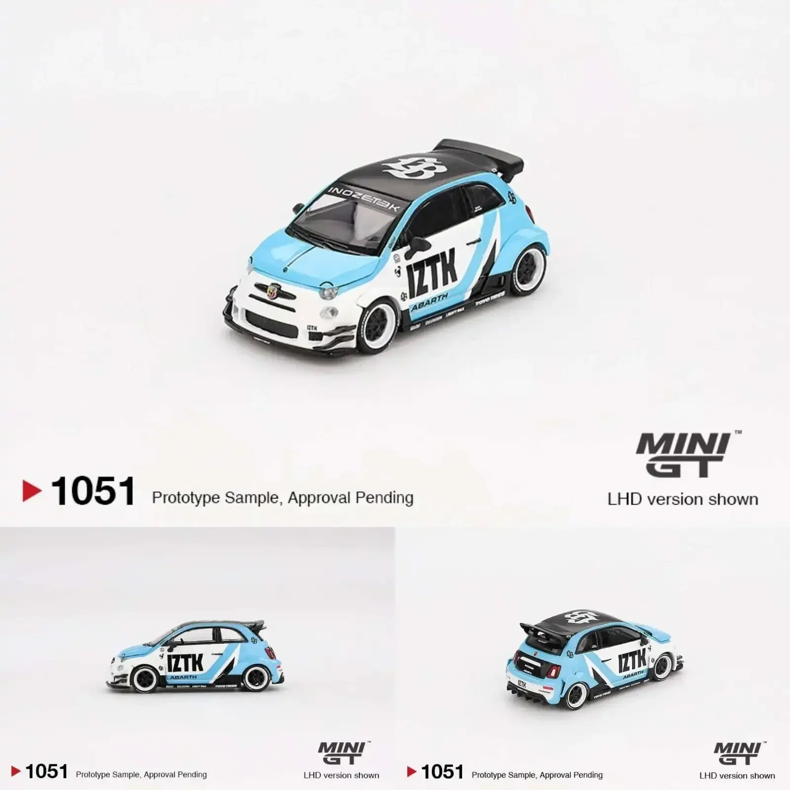 

PreSale MINIGT 1051 1:64 Abarth 595 LB WORKS Abas Works IZTK Diecast Car Model Collection Toys