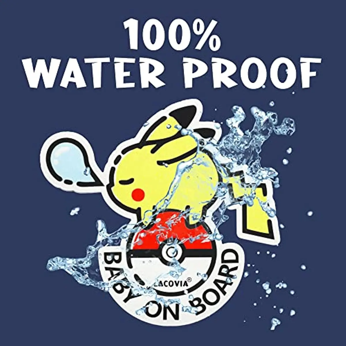 Adesivos de Carro Pikachu Bebê a Bordo para Janela de Carro ou Caminhão, Engraçados, JDM, Impermeáveis e com Proteção Solar