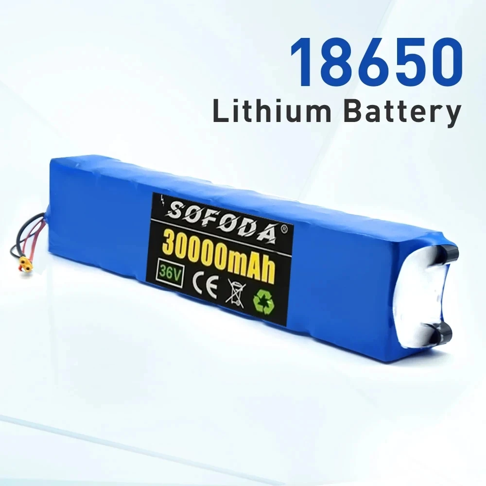 36V 30000mAh 10S3P 18650 Rechargeable Lithium Battery Pack for Xiaomi Mijia M365 36V 30Ah Scooter Electric Scooter BMS Board