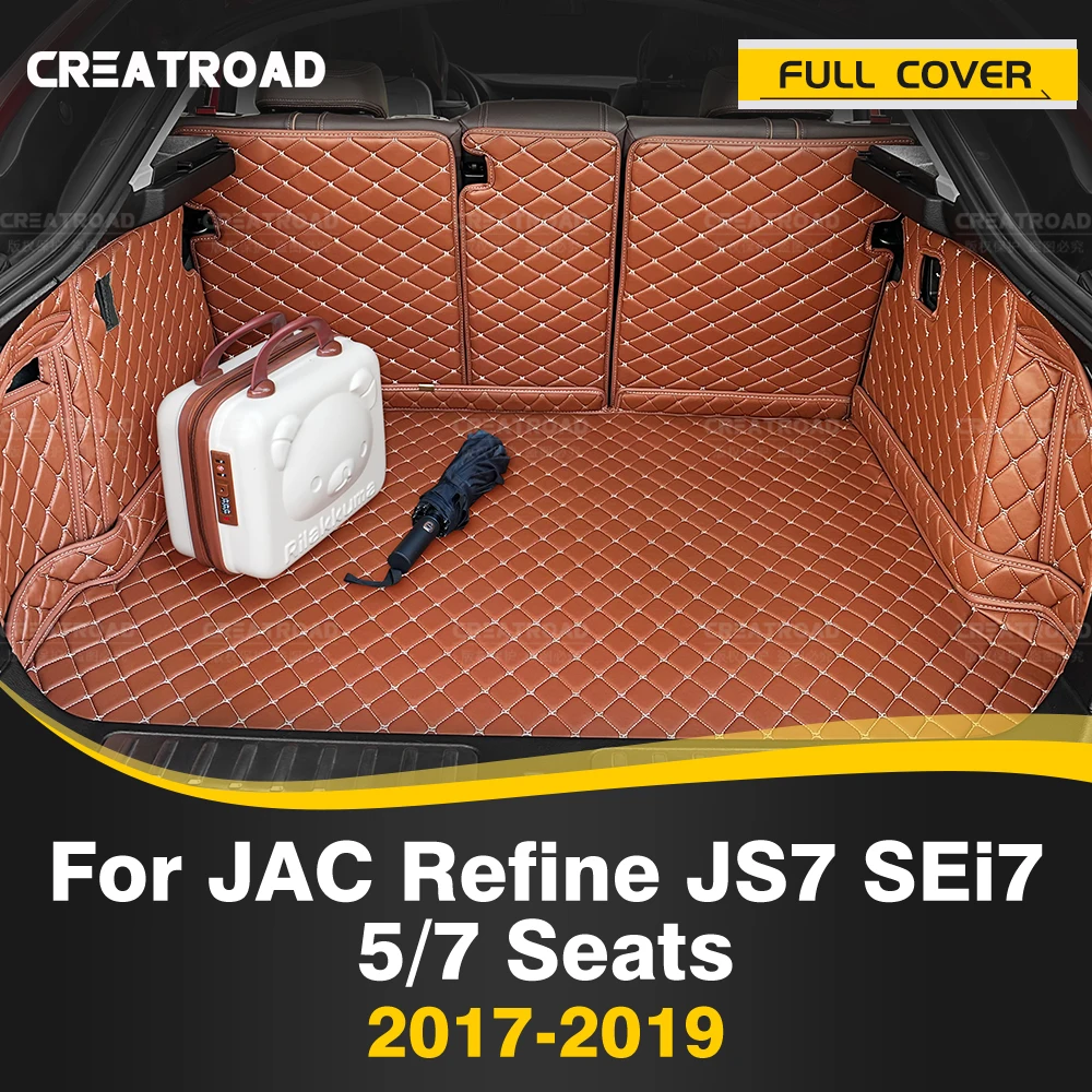 

CREATROAD JAC Refine JS7 SEi7 5/7 мест 2017-2019 авто полное покрытие коврик в багажник автомобильный защитный грузовой вкладыш аксессуары для интерьера