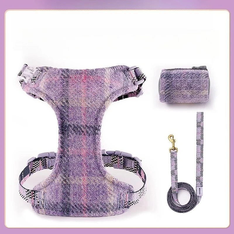 

Dog leash, small dog vest type dog walking leash, pet chest strap