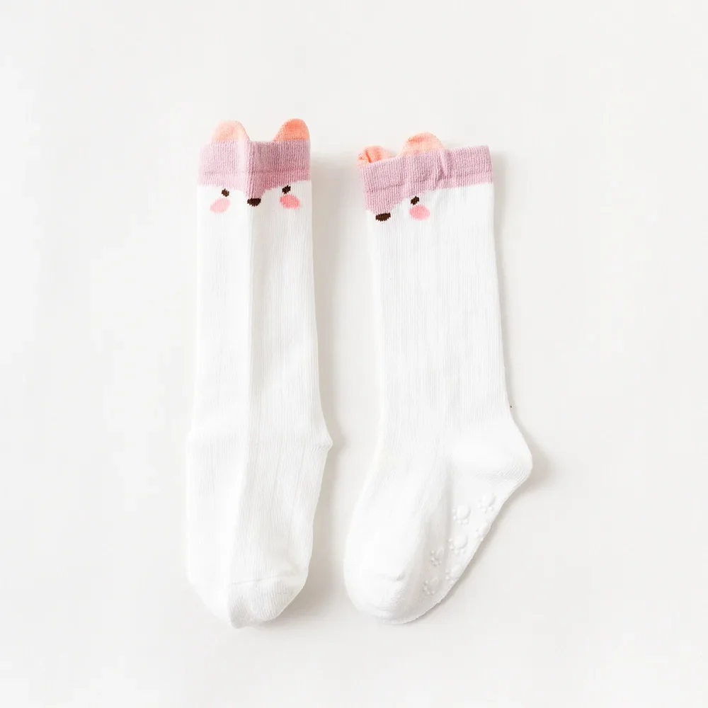 0-3Years Cotton Newborn Cartoon Baby Socks Autumn Winter Anti-slip Baby Socks Medium Long Tube Knee Socks