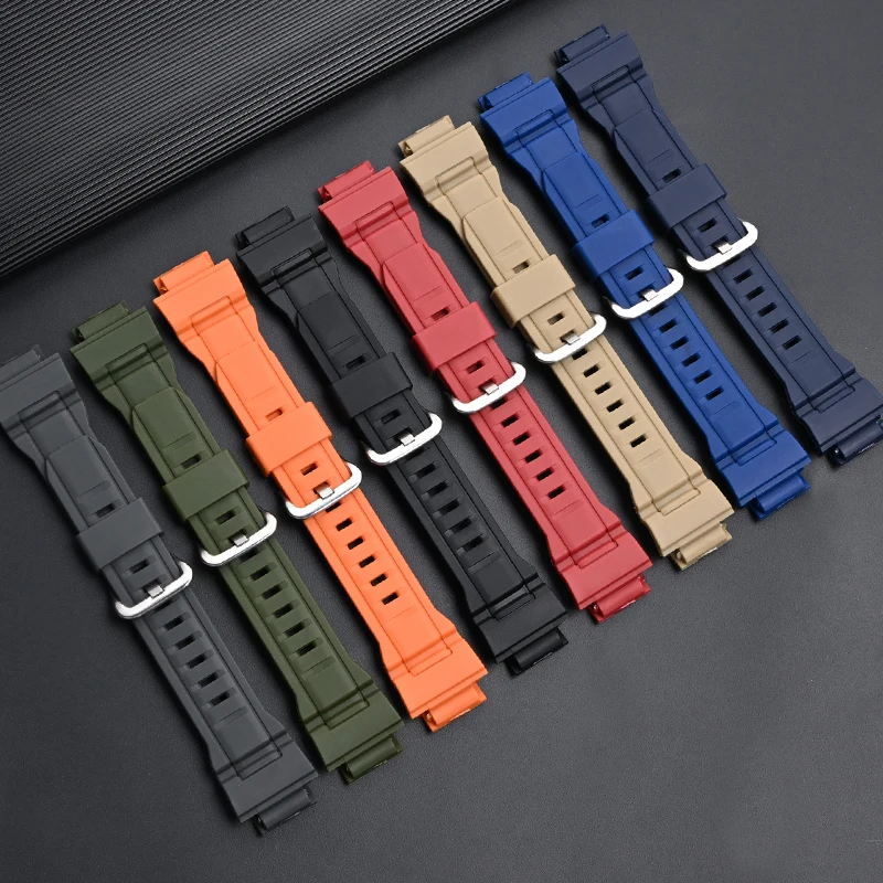 For CASIO G-SHOCK GW-9400/G-9300 Resin TPU watch strap Specialized interface wristband Stainless steel buckle Watch accessories