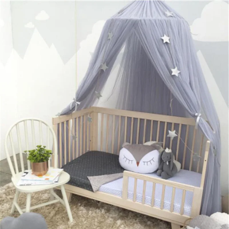 Baby Mosquito Net Nordic Princess Crown Dome Tent Children\'s Room Decor Home Decro Accessories Children\'s Hanging Bed Curtain