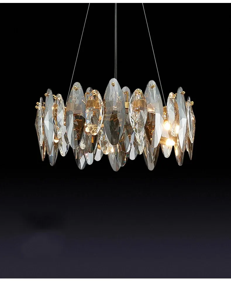 

Crystal chandelier living room light luxury main light modern minimalist dining room bedroom main light fixture