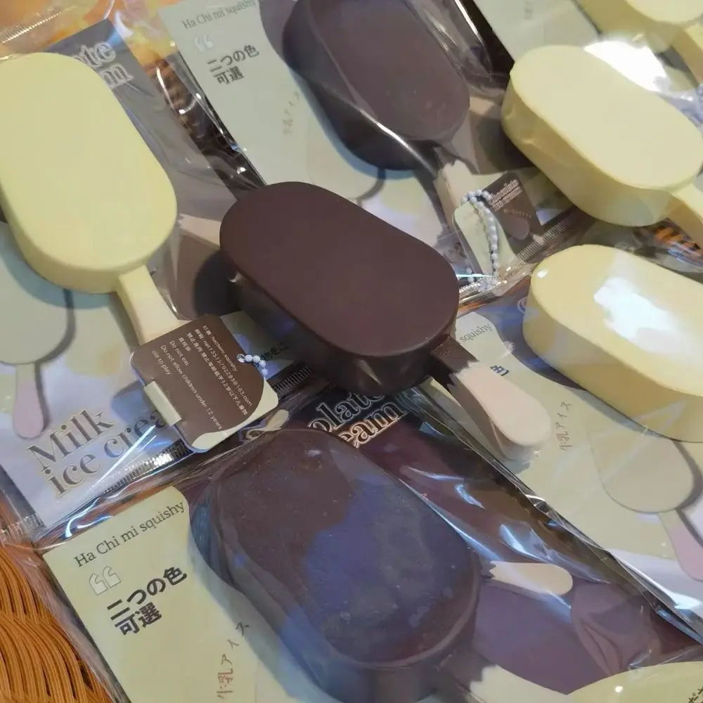 Super macio ventilação espremendo brinquedos recuperação lenta chocolate picolé leite picolé pitada brinquedo interessante relaxado simulação pitada brinquedo