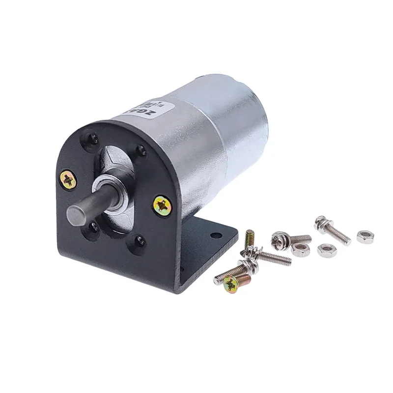 DC Motor GA37RG With Motor Holder High Torque Electric Gear Motor 12V 24V Mounting Bracket