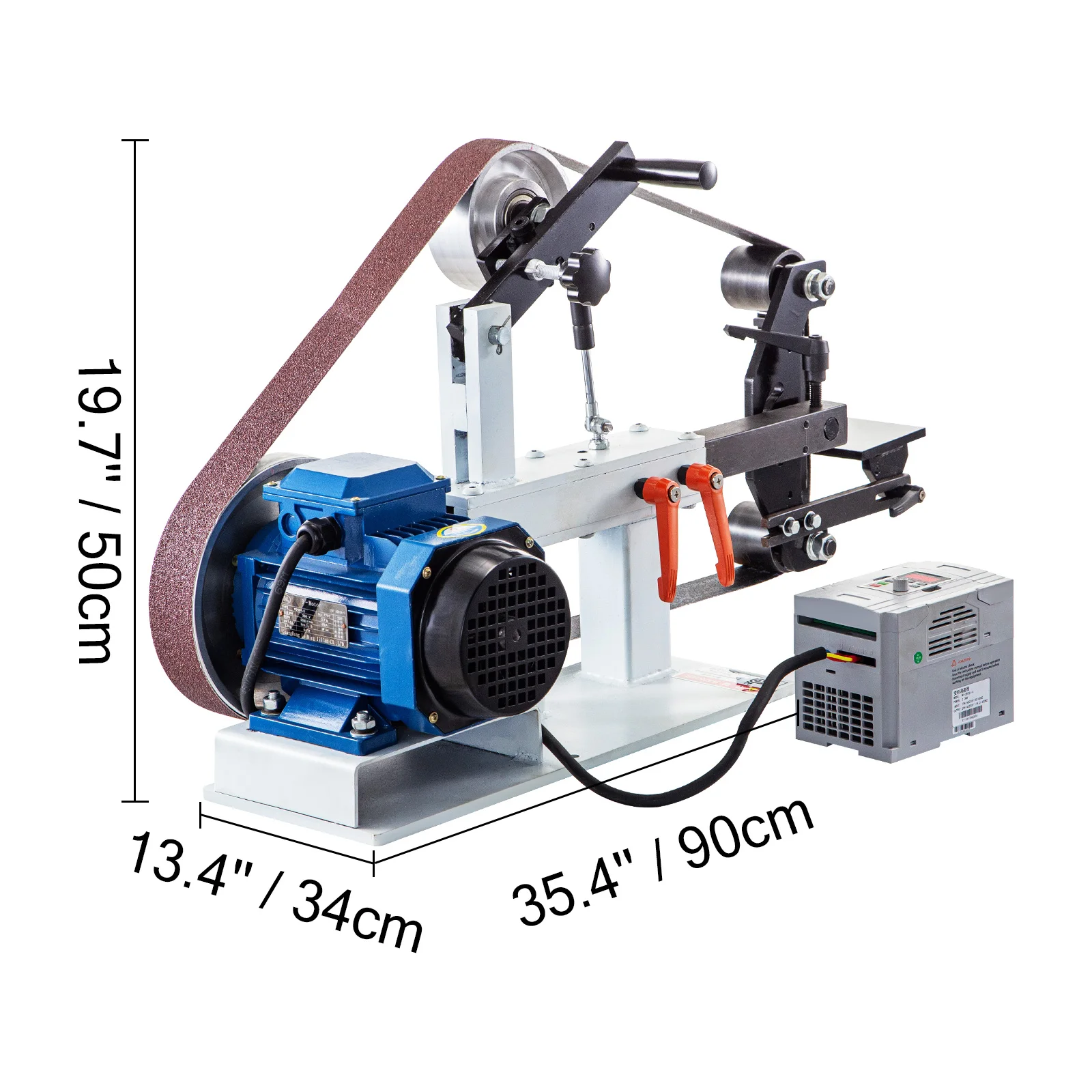 Vevor-電動ベルトグラインダーマシン1.5kw,2 x 82in,可変速,3モード,ツール研磨,ナイフ用