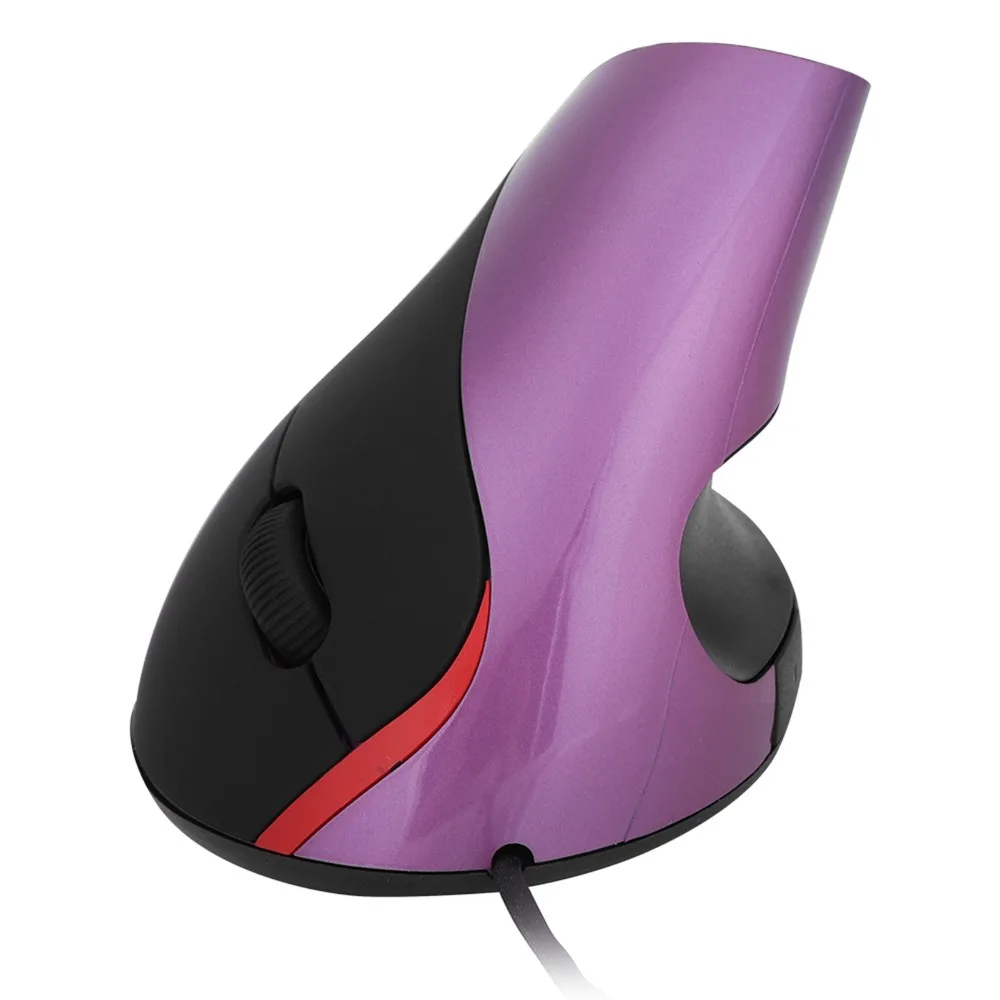 Comfort Grip 1200DPI Vertical Mouse 5 Buttons Corded Design Wired Mouse Optical Sensor Ergonomic Mouse Small Hands