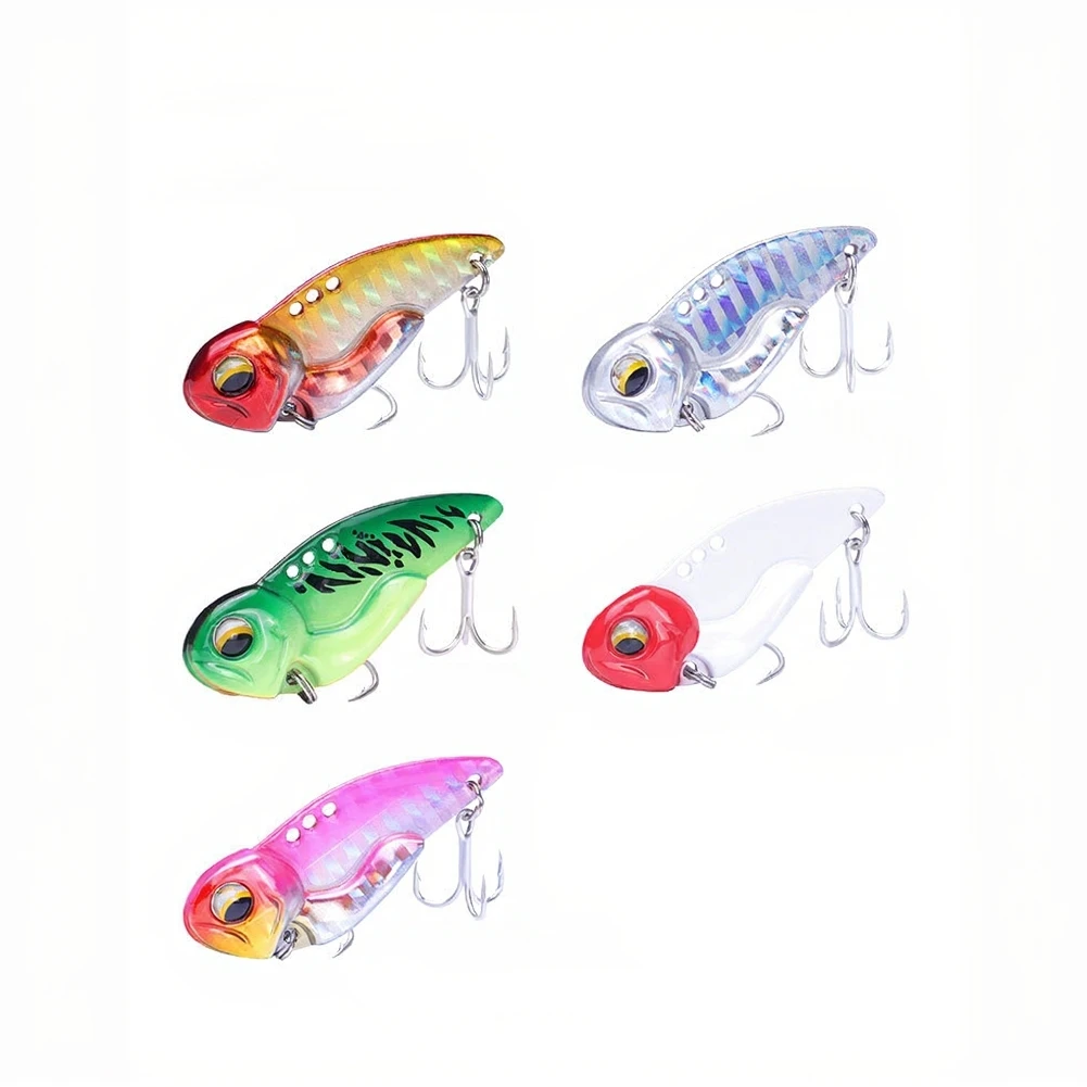 Metal VIB Spinner for Bass Pikeperch Trout with Optimized Shape for Long Distance Casting and Improved Retrieval Consistency