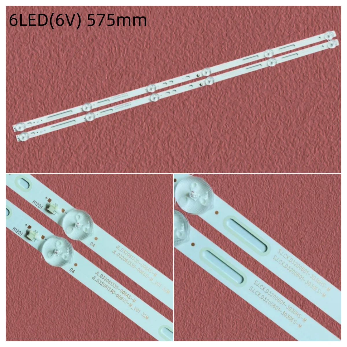 LED Strip for 32DM6700 CX32D06-ZC62AG-04 43MK-C32001-35V2 JL.D32061330-006DS-M_V01 SJ.CX.D3200601-3030TS-M 3080532F10DTZ002
