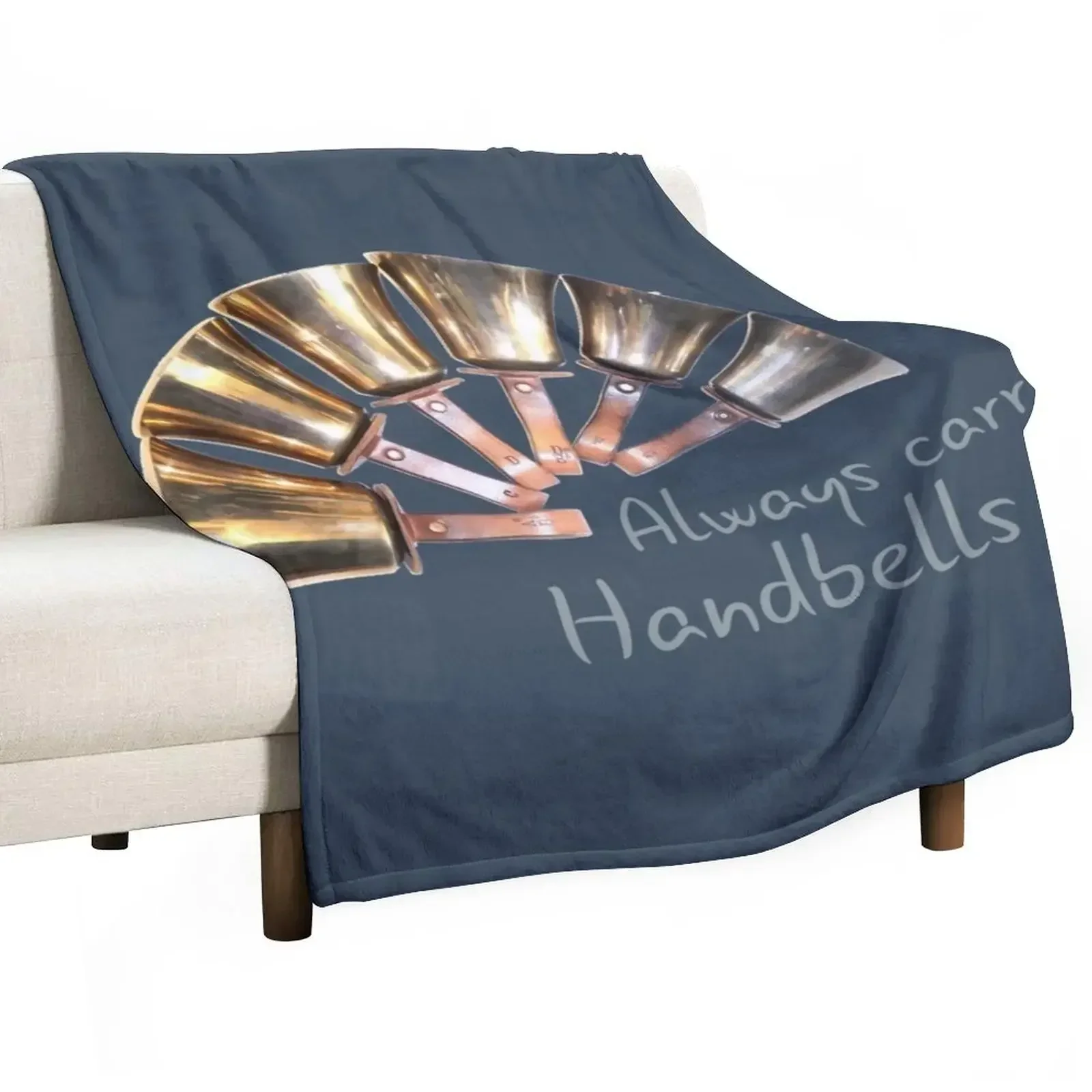 

Bell Ringing - ALWAYS CARRY HANDBELLS Throw Blanket Luxury Brand Flannel Camping Beautifuls Blankets