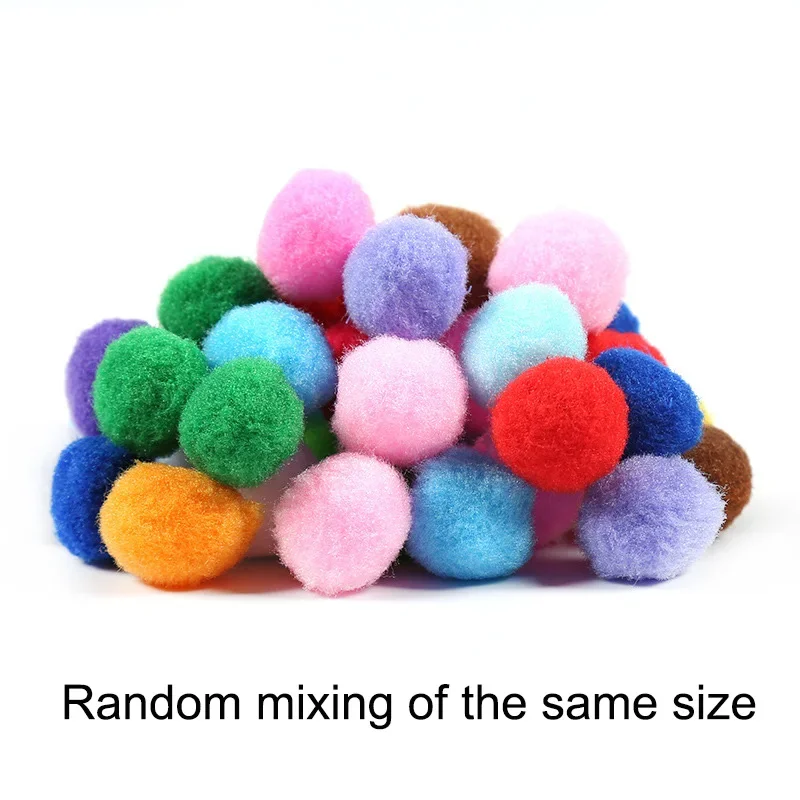 300pcs/lot Pompom 8mm Mini Fluffy Soft Pom Poms Pompones Ball Furball Handmade Crafts DIY for Home Decor Sewing Supplies