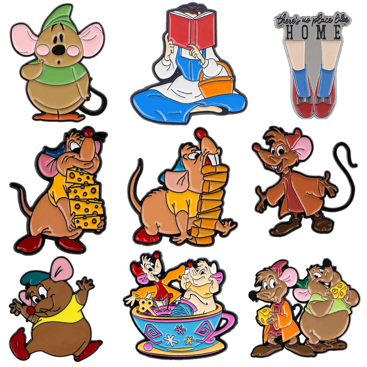 Broche de Esmalte de Desenho Animado de Rato Fofo para Casaco, Broches Femininos, Emblemas de Lapela da Moda, Joia de Presente para Amigos