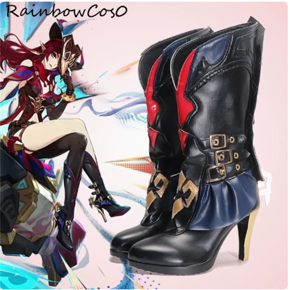 

Natlan Chasca Genshin Impact Cosplay Shoes Boots Anime RainbowCos0 Christmas Game Anime HalloweenW4428