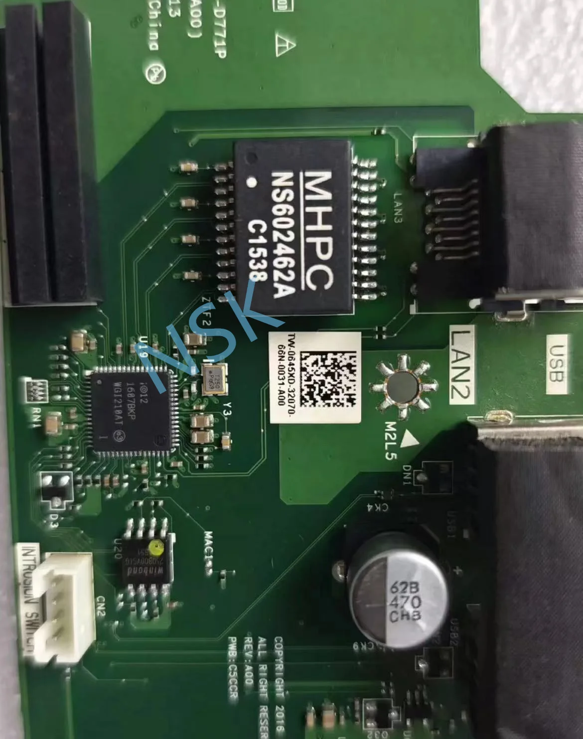 645XD 0645XD FOR DELL PC3000 Expansion Board IO Board Network Card USB Board C5CCR