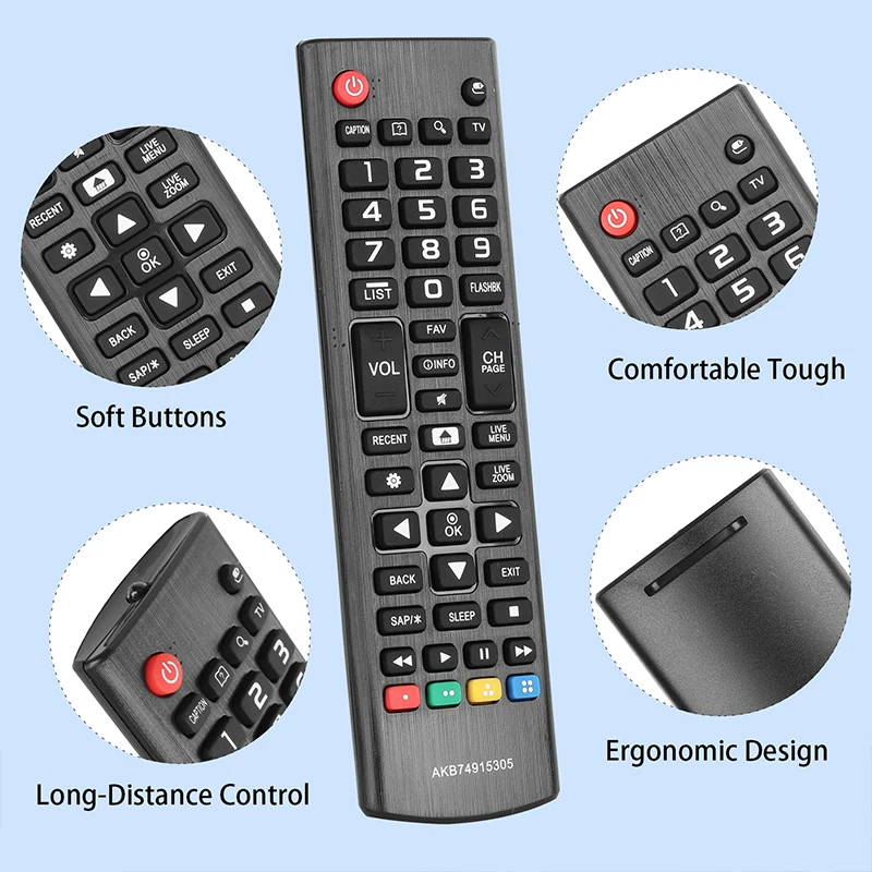 Controle remoto para TV LG 43UH6030 43UH610 43UH6100 43UH6100UH 43UH610A 50UH5530 43UH610AUJ 50UH6300 43UH610UJ AKB 74915305