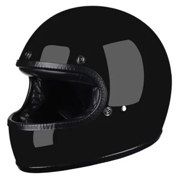 Casco integrale in fibra di vetro nero Moto Racing Dot Capacete De Moto Motociclista Para Motocross Kask Casco Nero opaco