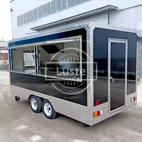 Food Truck Trailer Mobile Cart Caravan Customized off road camper trailers outdoor kitchen juice bar truck