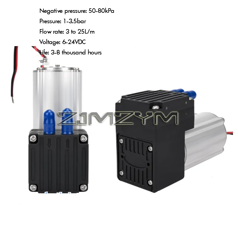 Miniature Brushless Vacuum Pump 5 ~ 20L DC Vacuum Pump 6~24V Long Service Life Over 4000 Hours 40 ~ 80kpa