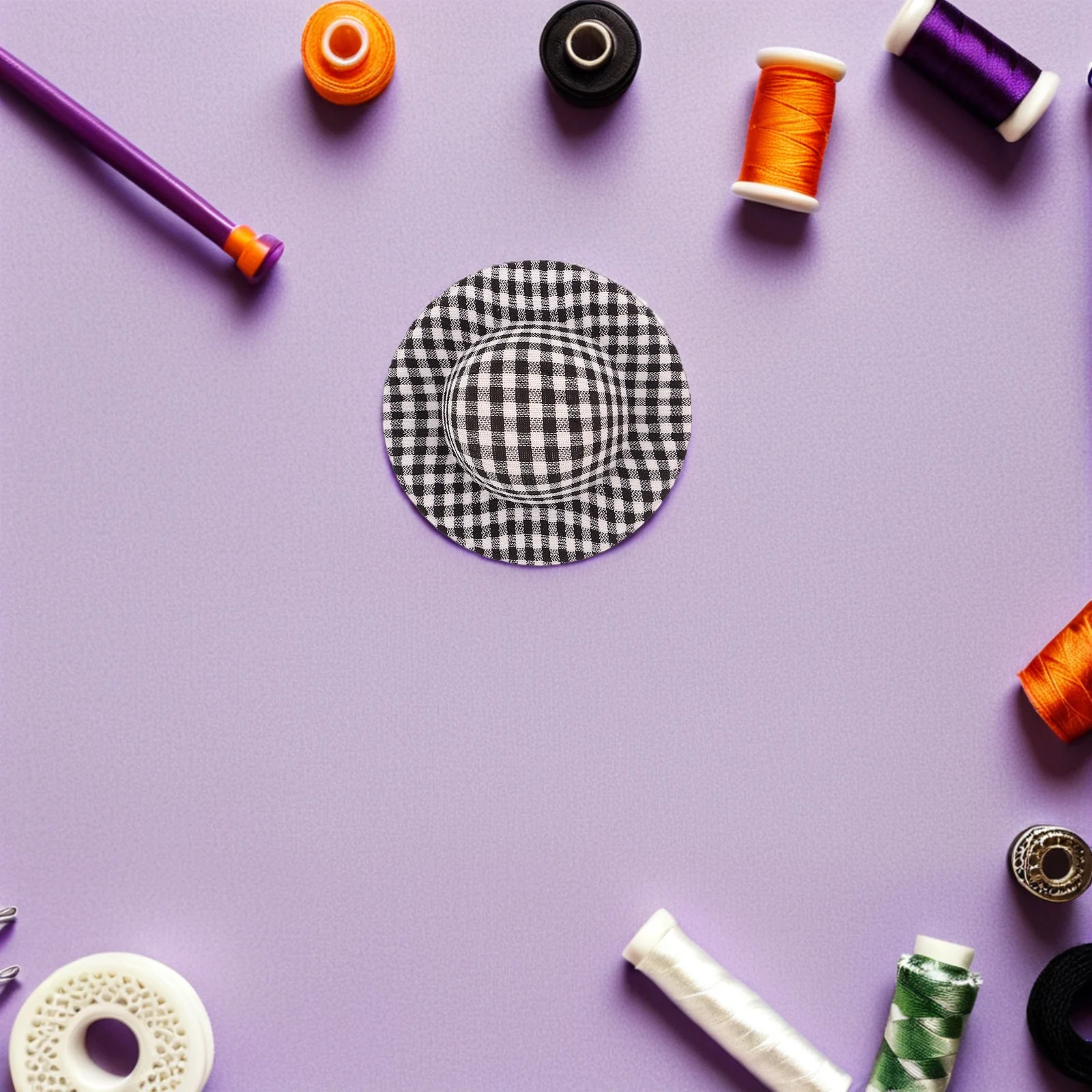 หมวกมินิลายสก็อต 20 ชิ้น ผ้าเนื้อบางเบา หมวกทรงสูงขนาดจิ๋ว สำหรับงานฝีมือ ตกแต่งงานปาร์ตี้ อุปกรณ์ตกแต่งบ้านตุ๊กตา เครื่องประดับผม