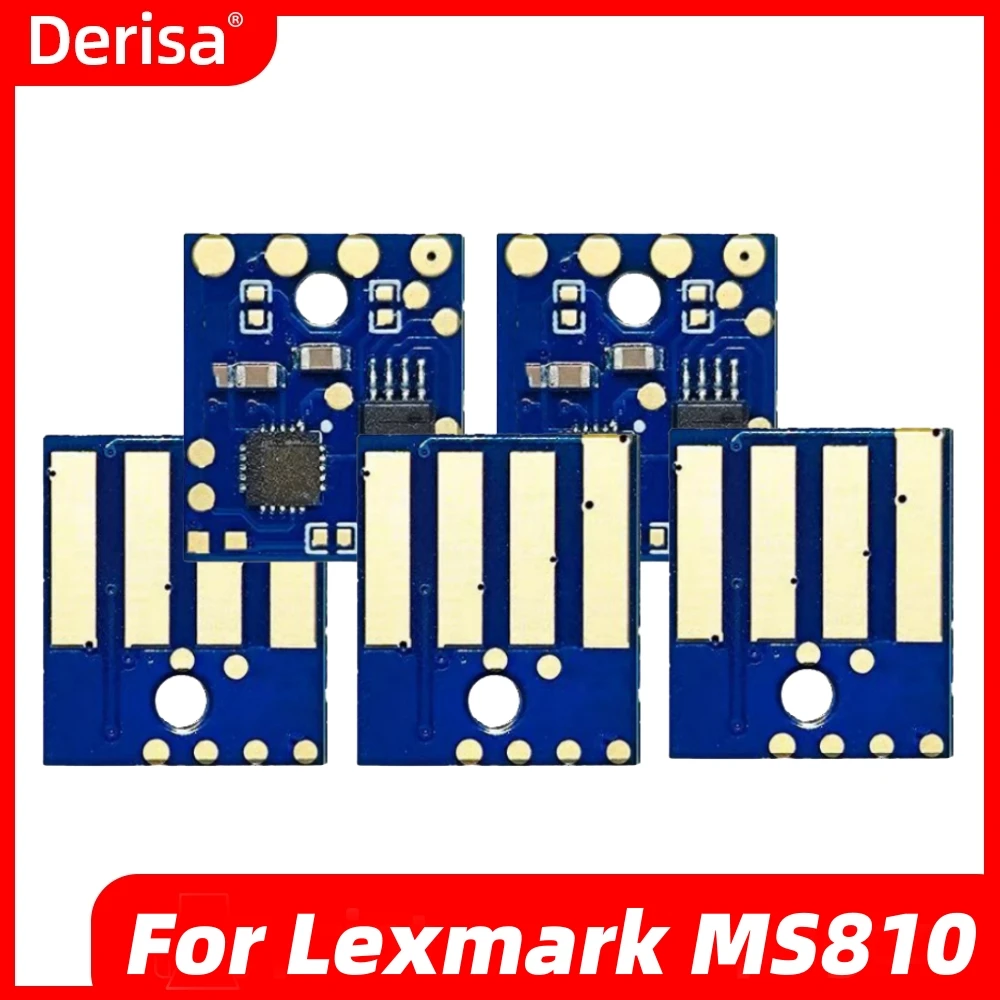 

5 шт. барабанный чип MS810 для Lexmark MS811 MS812 MS817 MS818 MX710 MX711 MX810 MX811 MX812 MX717 MX718 принтер сброса картриджа
