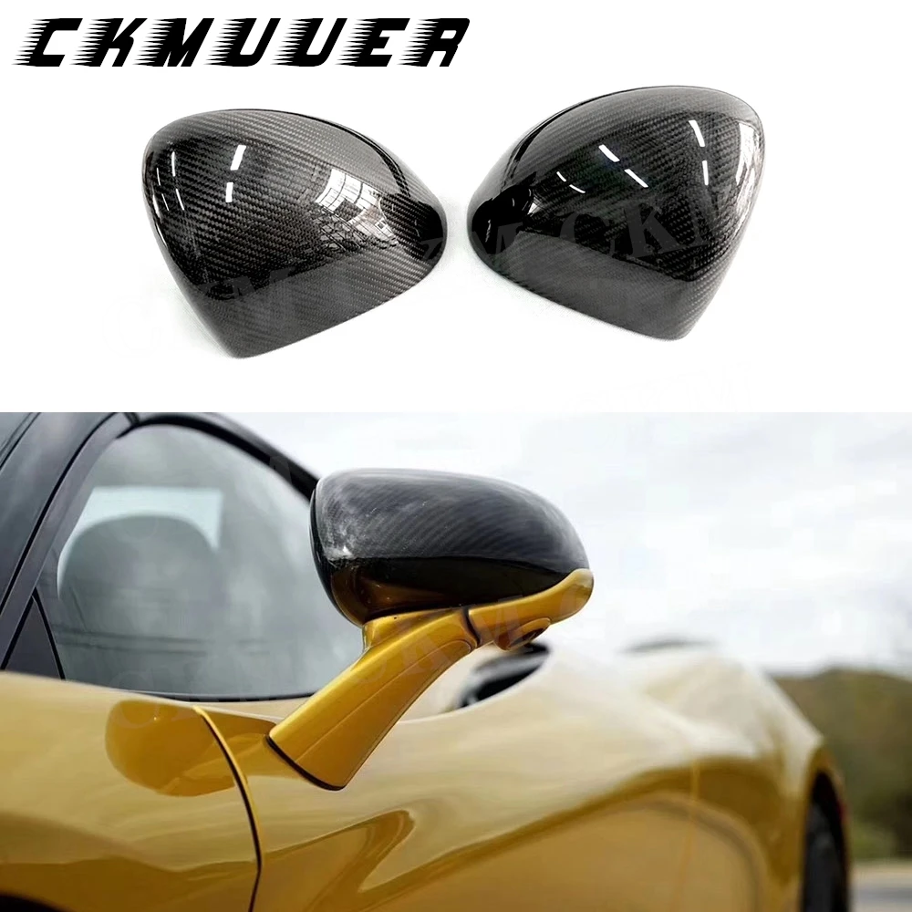 

CKMUUER сухая крышка зеркала заднего вида из углеродного волокна, замена крышки зеркала заднего вида для McLaren 720S 540 570 650S, Стайлинг автомобиля