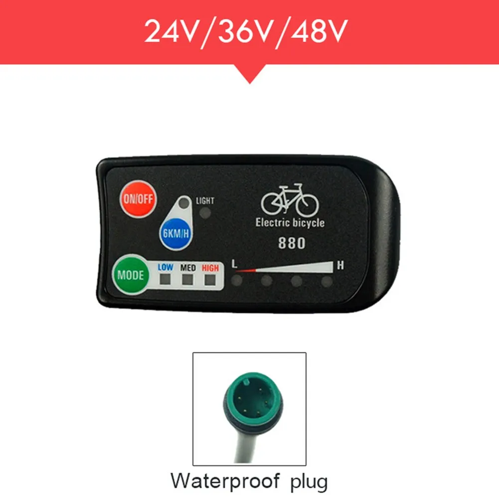 24/36/48V Control Part Bicycle Control Display Electric KT-LED880 Panel Part High Quality Accessories Portable