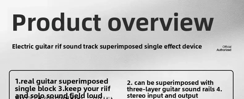 Mimiq Doubler Mini Electric Guitar Riff Track Overlay Monolithic