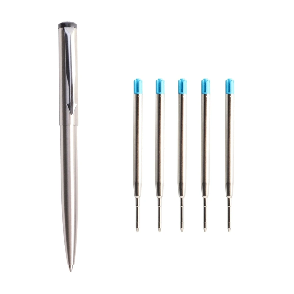 

Metal Ballpoint Pen Press Style Commercial Gift Elegant Pens For School Office Stationery Supplies Core Automatic Ball Pen