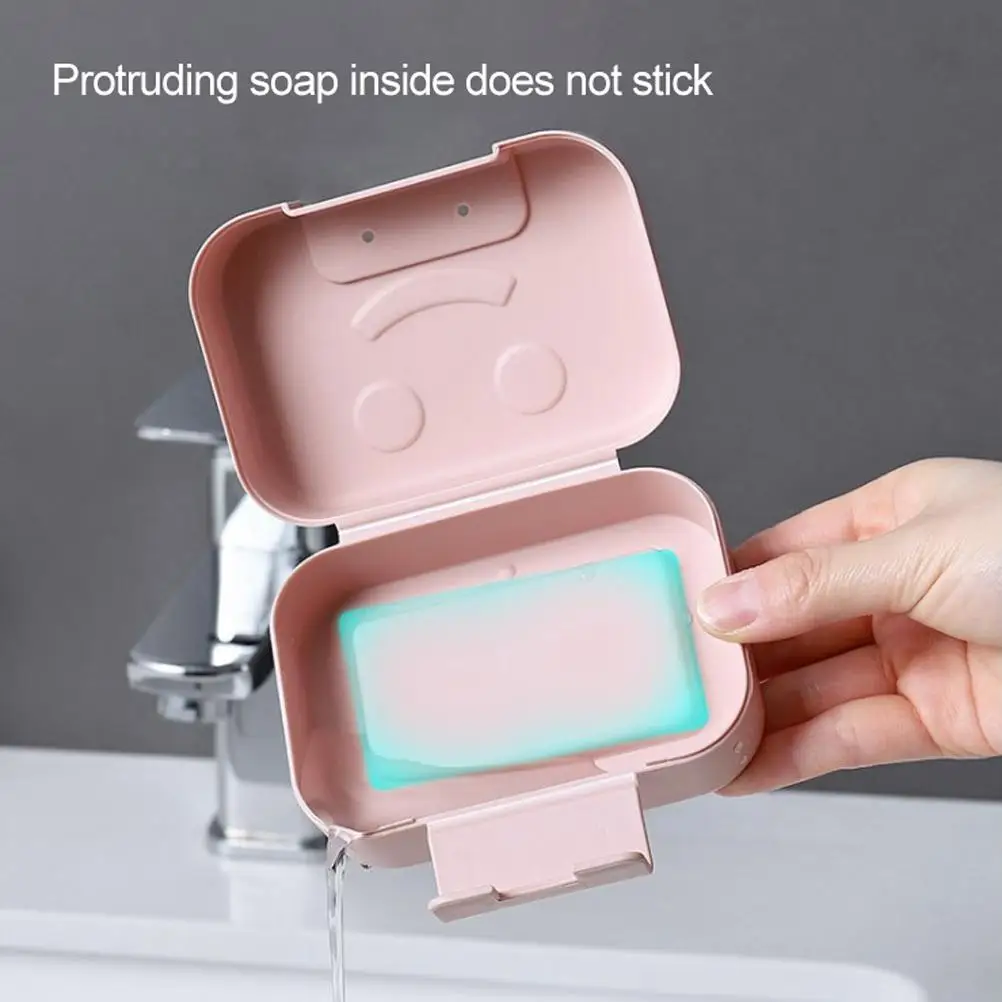 

Портативная дорожная мыльница с застежкой, водонепроницаемый контейнер для мыла, чехол для мыла для кемпинга, походов, туалетных принадлежностей