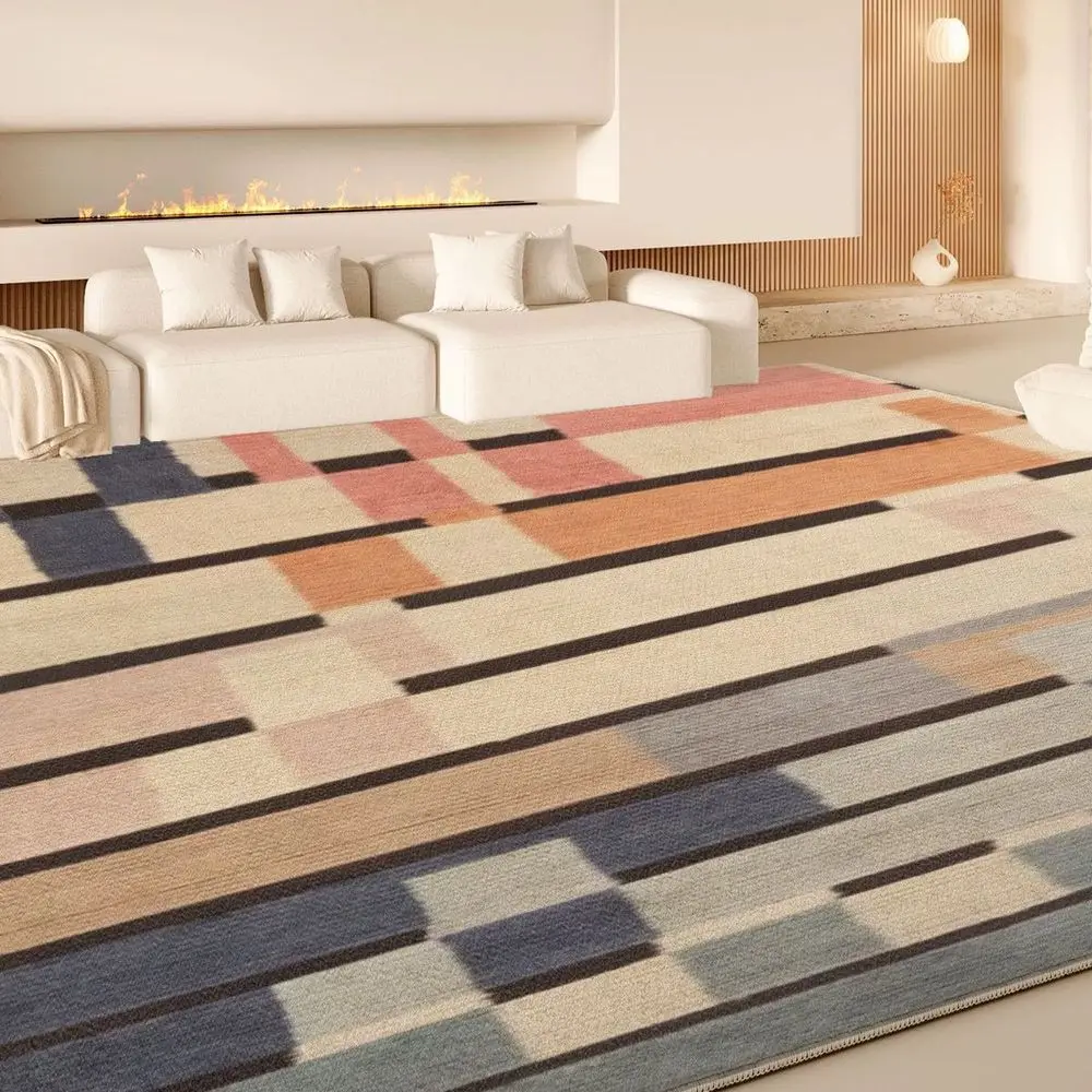 

VIKAMA Loop - Pile Material Mat Suitable for Living Room and Bedside, Wear - resistant and Scratch - resistant, Easy to Clean an